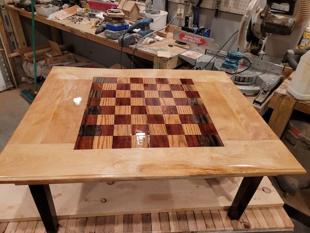 One of a Kind Handmade Checkerboard